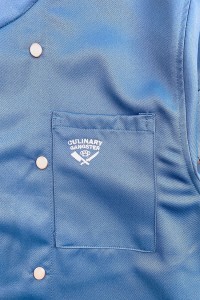 訂製長袖男裝酒店廚師服     設計繡花logo廚師服    廚房   火鍋   餐飲   廚師工作服   烘焙     KI116 後面照